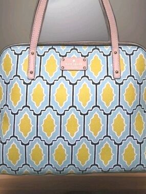 New Without Tags Kate Spade Cabana Exotic Tile Tote Bag / Purse Double Handles